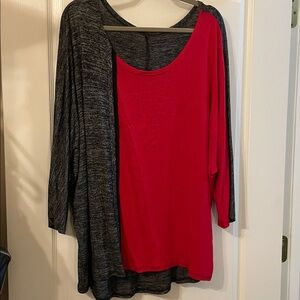 Vibrant Red Knit Top